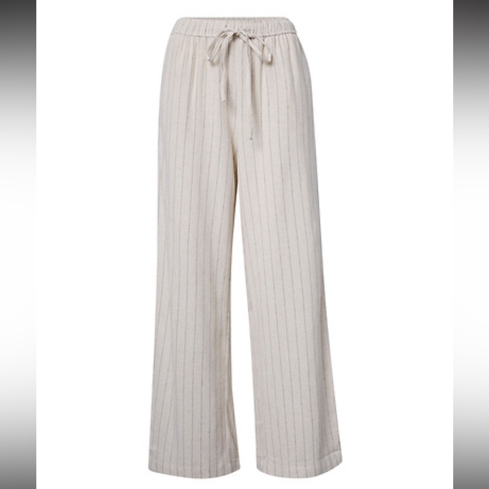 Skies are Blue Stripe Pull On Pants Beige 1X‎ New With Tags Stitch Fix - Picture 4 of 6